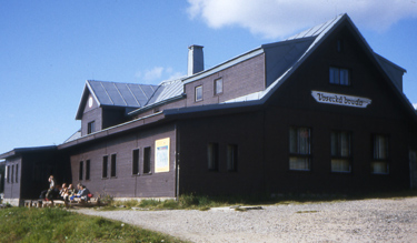 Die Vosecka bouda (Wossekerbaude) auf 1250 m Hhe im Riesengebirge