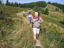 Auf dem Gipfelpfad zum Berg Javornik