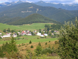 Der kleine Ort Velke Borove