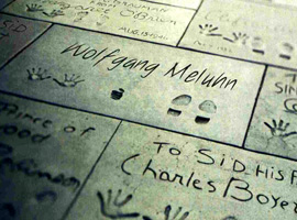 Bodenplatte fr unseren Wanderfhrer auf dem Walk of Fame