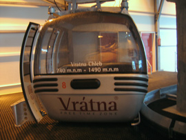 Seilbahn vom Vratna - Tal auf die Berge der Mala Fatra