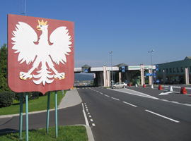 Grenzbergang zwischen Polen und der Slowakei am Dukla-Pass