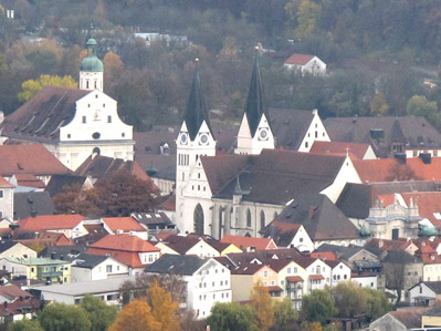 Blick auf den Dom zu Eichsttt. 