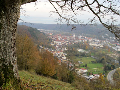 Auf dem Randweg hat man immer einen ausgezeichneten Blick auf die Barockstadt Eichsttt.