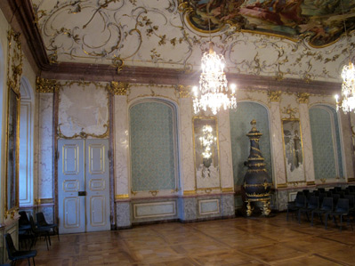 Spiegelsaal im 2. Stock der Residenz - heute ist in der Residenz das Landsratsamt untergebracht