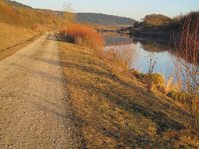 Die Altmhl mndet bei Dietfurt in den Main-Donau-Kanal