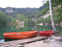 See am Eingang zu den Adersbacher Felsen