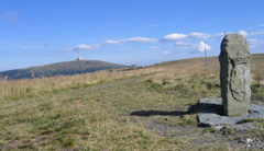 Hohe Heide: Auf dem Kammweg des Altvaters. Blick zurck zum Praded