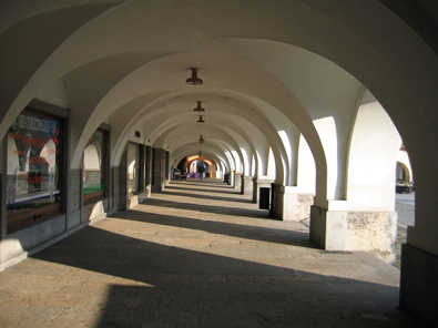 Arkaden am Marktplatz von Neutitschein