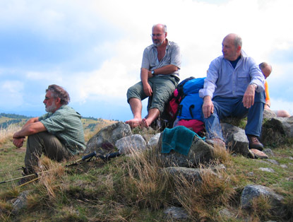 Am Berg Minčol 1.364 m machten wir eine kurze Rast.