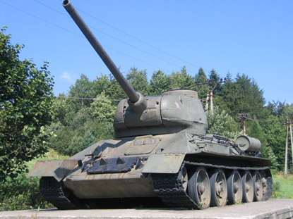 Zahlreiche Kriegsgete rund um den Dukla-Pass erinnern an die heftigen Kmpfe im 2. Weltkrieg