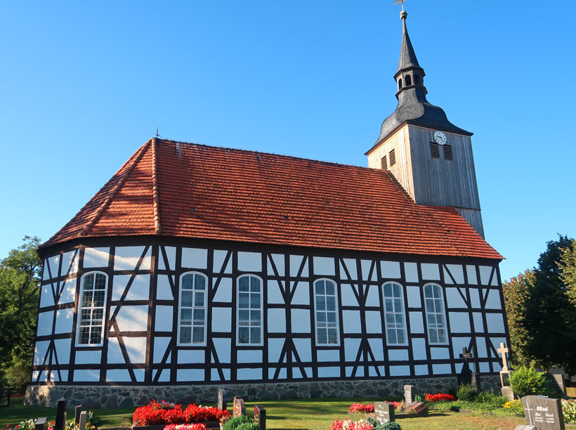 Die evangelische Dorfkirche in Schlepzig