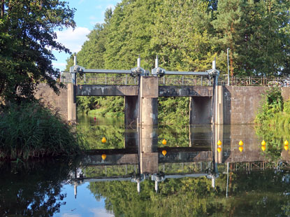 Schleuse an dem Dahme-Umflutkanal