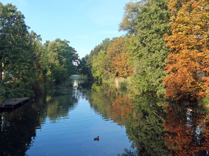 Nottekanal in Knihs Wusterhausen diente vor dem Bahnbau als wichtiger Transportweg fr Lebensmittel und Baumateriak l nach Berlin