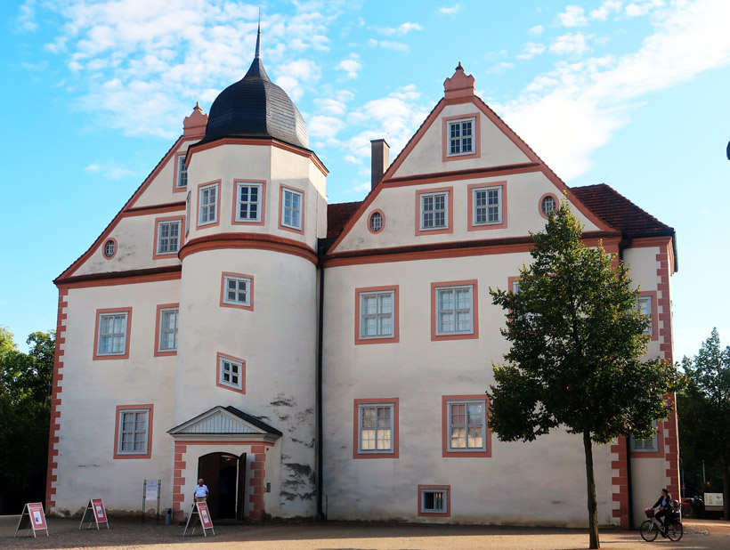 Die Fassade zum Hof vom Schloss in Knigs Wusterhausen