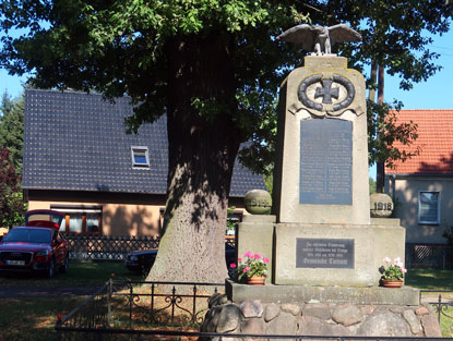 Kriegerdenkmal in Tornow, einem Ortsteil von Teupitz