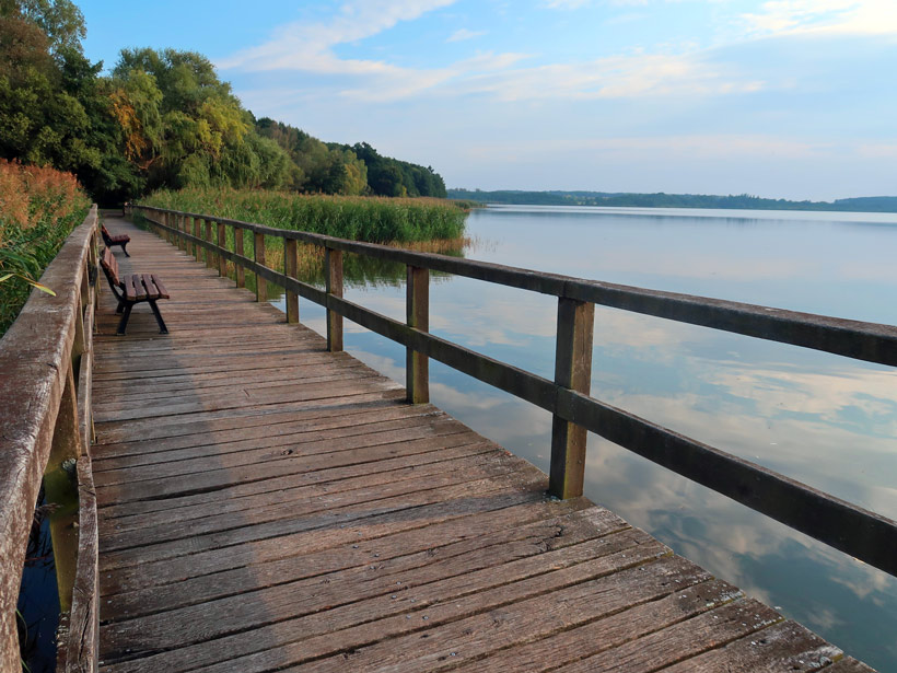 Der Aussichtssteg auf den Blankensee