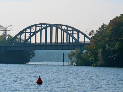 Eisenbahnbrcke ber den Templiner See