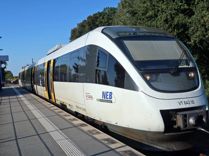 Bahnendhaltestelle in Wensickendorf