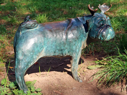 Stehender Waldmops in Brandenburg
