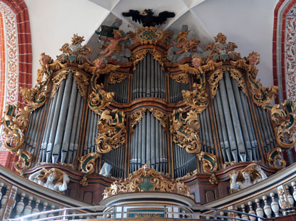 Hauptorgl in dr Katharinenkirche in Brandenburg
