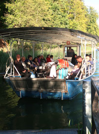 Der Personen-F�hrhafen  auf dem Liepnitzsee