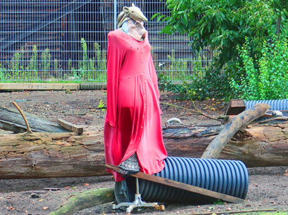 Vogelscheuche bei der Siedlung West