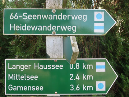 Leuenberg Hinweis f�r Wanderer