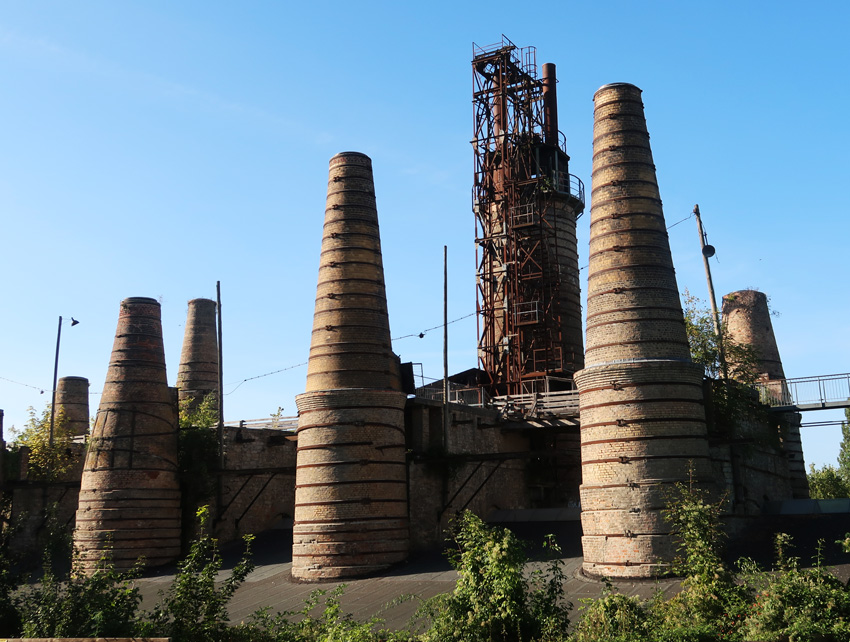 Schachtofenbatterie im Museumspark R�dersdorf waren von 1871 bis 1967 im Betrieb