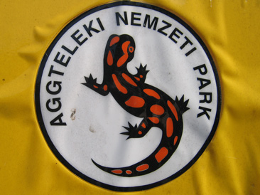 Das Symbol fr den Aggteleki Nemzeti Park (Nationalpark Aggtelek )in Ungarn ist der Salamander