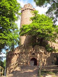 Alemannenweg Odenwald: Palas vom Auerbacher Schloss