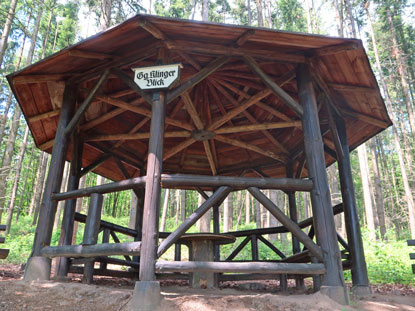 Alemannenweg: Aussichtspunkt und Schutzhtte Gg. Klinger Blick 