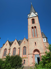 Alemannenweg Niedernhausen. Die ev. Kirche.-