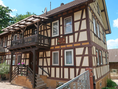 Allemannenweg in Wallbach, einem Bauerndorf