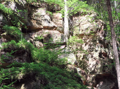 Alemannenweg: Steinbruch fr weien Sandstein