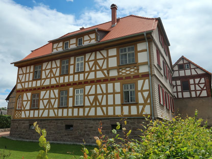 Alemannenweg in Ltzelbach im Odenwald (Modautal): Fachwerkhaus im Zentrum
