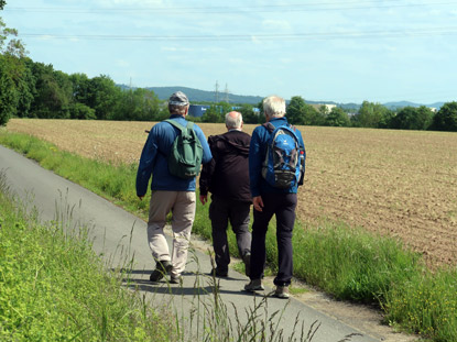 Asphaltiertr Feldweg zwischen dem Park Schnbusch und Mark Gro Ostheim