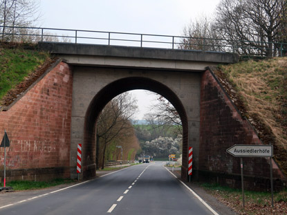 Bahnbrcke beim Bahnhof Wiebeslbach