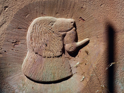 Gedenkstein  Heicrich Hecker, ehemals Frster in Drr-Ellenbach und Zuchtwart Deutscher Wachtelhunde