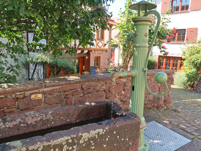 Brunnen in der Bergfeste Dilsberg