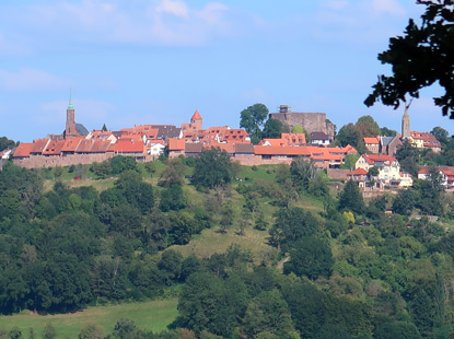 Blick zurck auf dei Feste Dilsberg