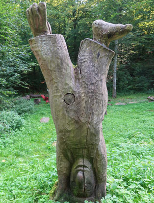 Sinnpfad: Wanderer werden am Barfupfad zum Kopfstand eingeladen