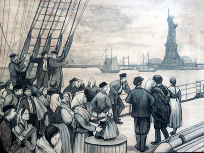 1854 wanderten viele Brger der Gemeinde wegen wirtschaftlicher Probleme in die neue Welt aus