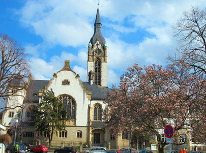 Wanderung Bltenweg: Ev. Friedenskirche von Handschuhsheim (geweiht  1910)