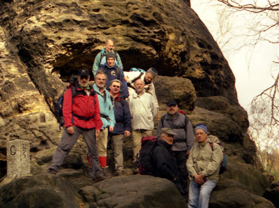 Unsere Wanderung durch das Zittauer Gebirge verluft teilweise entlang der deutsch-tschechischen Grenze