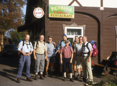 bernachtung im Zittauer Gebirge direkt am E3-Weg in  Polesi (Finkendorf) /Tschechien