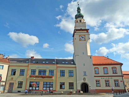 Wanderung Mhrischer Karst: Rathaus von Boskovice (Boskowitz),