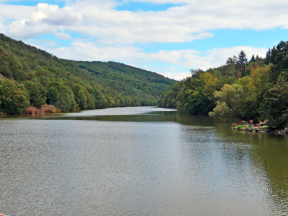 Fahrt auf dem Brnner Stausee mit der Stuttgart