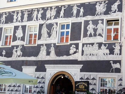 Sgrafittohaus U Rytřů = Zu den Rittern in Mikulov