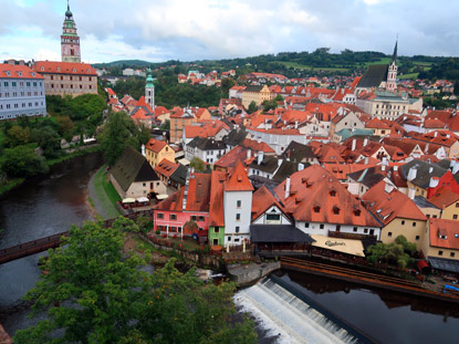 Die Altstadt von Česk Krumlov (Krumau)